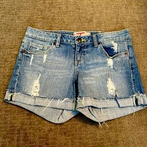 Women’s Distressed Denim Shorts